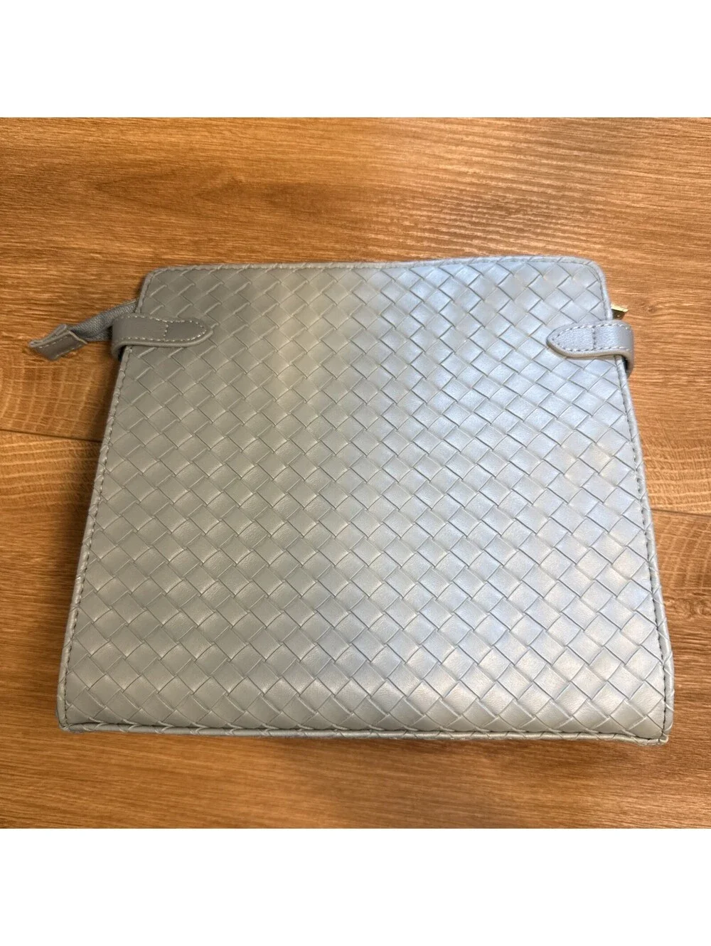 Moroccanoil Blue Weave Cosmetic Makeup Travel Zipper Bag